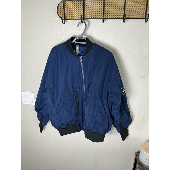 Adidas by Stella McCartney Women's Size S Sportswear Woven Bomber Jacket Navy - Picture 1 of 8